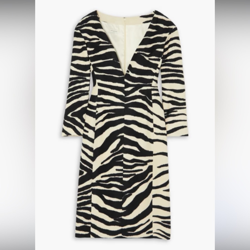 Dries Van Noten Debra Zebra Sheath Dress - Picture 3 of 9